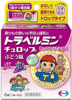 🇯🇵日本 EISAI小童暈浪糖 6粒裝 檸檬/提子