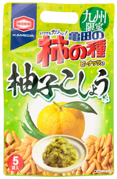 亀田製菓 柿の種 柚子胡椒口味 5袋