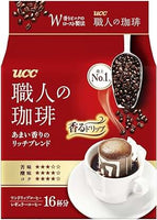 日本製UCC職人咖啡濾掛咖啡包16入