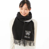 日本 ANNA SUI ウールRV雙面圍巾