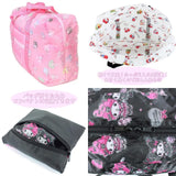 日本Sanrio可折疊手提肩背波士頓旅行袋