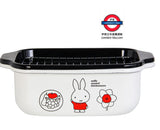 日本 miffy 炸鍋 天婦羅鍋 琺瑯鍋 油炸 鍋 方型 角型 紅 IH 直火 1.8L