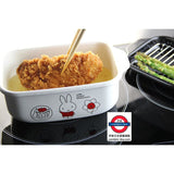 日本 miffy 炸鍋 天婦羅鍋 琺瑯鍋 油炸 鍋 方型 角型 紅 IH 直火 1.8L
