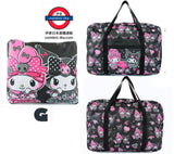 日本Sanrio可折疊手提肩背波士頓旅行袋