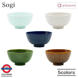 日本製 aito 美濃燒 Sogi 削紋飯碗