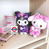 日本 Sanrio Melody/Kitty 毛絨玩具環保袋 櫻花和服
