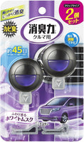 日本 雞仔牌 消臭力車用夾式芳香劑2入