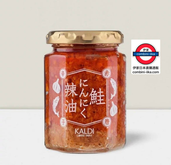 日本KALDI 辣油大蒜鮭魚拌飯醬