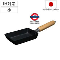 日本製 匠岩紋天然木柄鐵鍋