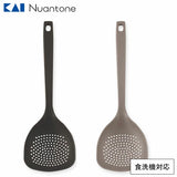 日本製 貝印 鑊鏟型 尼龍漏勺