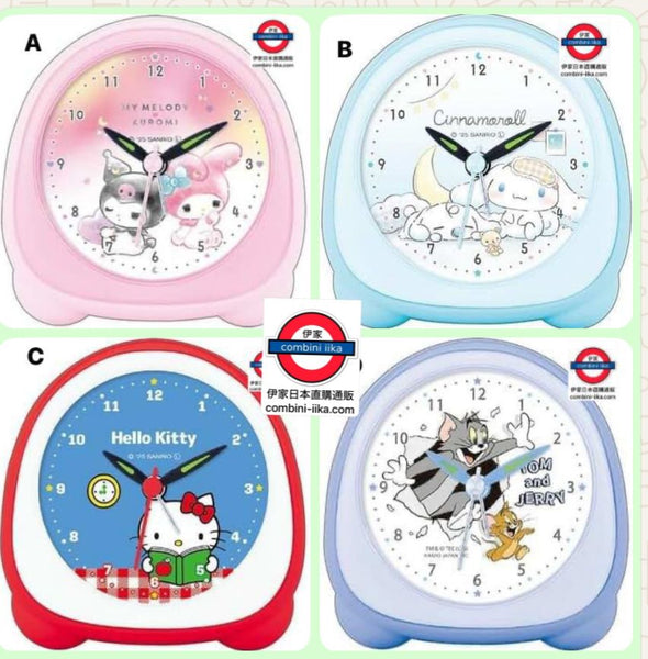 日本 新款 Sanrio 迷你鬧鐘帶燈
