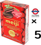 Meiji Rich Strawberry Sandwich Cookies 96g