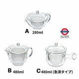日本製曙産業 透明耐熱茶壺 系列
