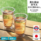 日本製 不易破雙層耐熱耐冷透明杯