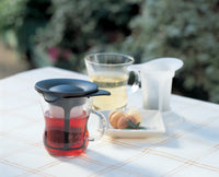 日本製HARIO 耐熱玻璃馬克杯型濾茶器