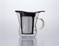 日本製HARIO 耐熱玻璃馬克杯型濾茶器