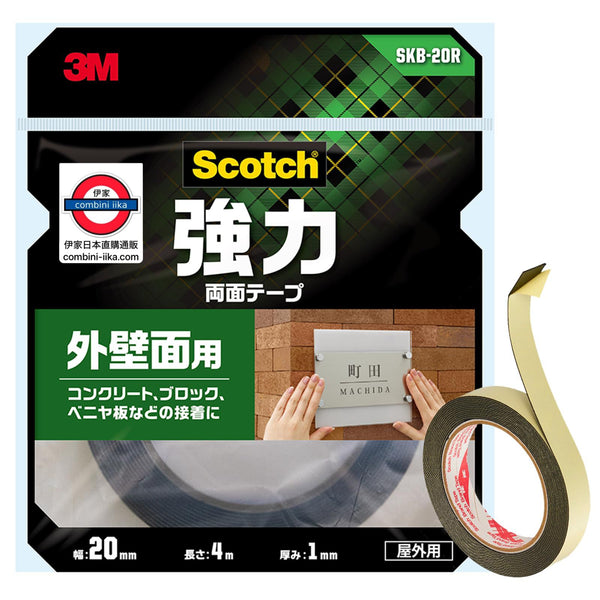 日本3M Scotch 強力雙面膠帶 外牆面用