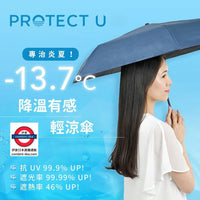 日本 2025最新PROTECT U -19.7度降溫晴雨兩用縮骨遮