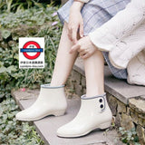 日本製 防水 輕鬆著脫雨靴