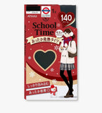 日本 ATSUGI 女高中生用 1入裝 黑褲襪 140D 絲襪 保暖褲襪 SCHOOL TIME 學生褲襪