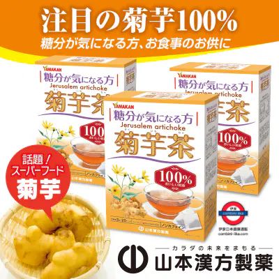 日本製 山本漢方 減內臟脂肪及糖尿 九州菊芋茶 20包