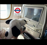 日本snoopy/woodstock兩用絨毛玩偶頸枕
