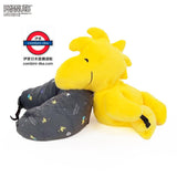 日本snoopy/woodstock兩用絨毛玩偶頸枕