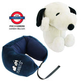 日本snoopy/woodstock兩用絨毛玩偶頸枕