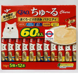日本Costco 日本Ciao貓小食綜合營養食配方60條