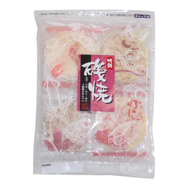 日本 竹新磯燒 海鮮仙貝 12枚