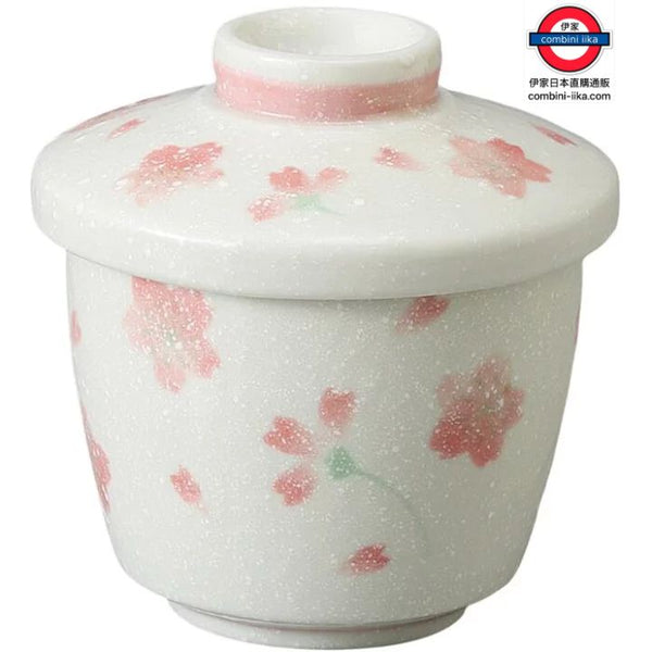 日本製 美濃燒 櫻花茶碗蒸 陶器 和食器