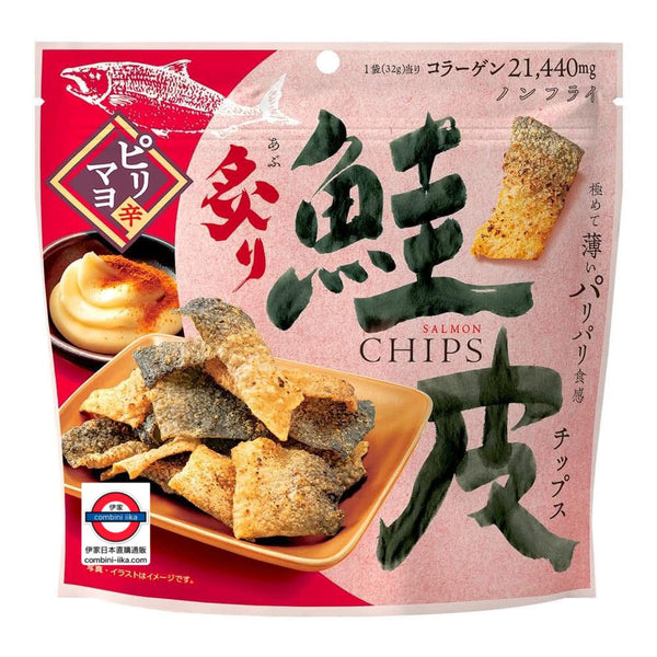 現貨) 日本MD  微辣酥脆鮭魚皮 32g