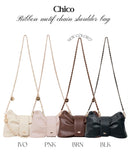 日本Chico Ribbon Motif Chain Shoulder Bag 蝴蝶結鏈條袋