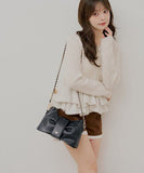 日本Chico Ribbon Motif Chain Shoulder Bag 蝴蝶結鏈條袋