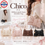 日本Chico Ribbon Motif Chain Shoulder Bag 蝴蝶結鏈條袋