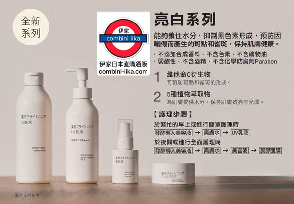 日本 muji 藥用亮白系列