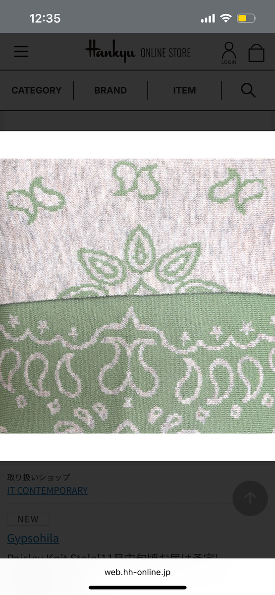Gypsohila Paisley Knit Stole – 伊家日本直購通販 iika Store