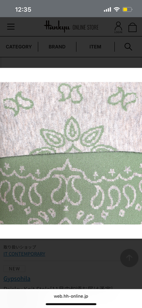 Gypsohila Paisley Knit Stole