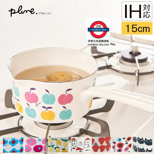 日本製 PLUNE 高質琺瑯片手鍋｜1.2L 多款可愛多用途萬能鍋