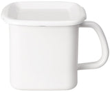 日本製 野田琺瑯 手柄方形琺瑯煮食杯 1.2L